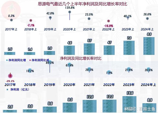 思源電氣2024年?duì)I收和凈利潤(rùn)雙雙創(chuàng)下上半年新高(圖4)