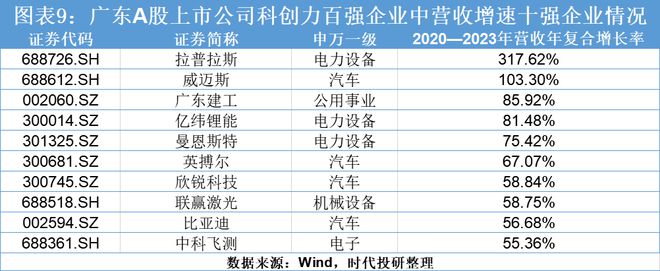 2024年廣東科創(chuàng)力洞察報(bào)告（上市公司篇）：研發(fā)投入年復(fù)合增長(zhǎng)率達(dá)1854%中興通訊、比亞迪、匯川技術(shù)領(lǐng)跑(圖9)